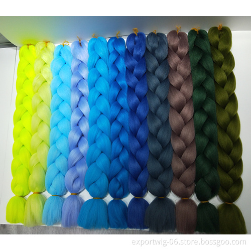 Answer Jumbo Braiding Hair Extension 82 inch Synthetic High Temperature Fiber Solid Color Yaki Style